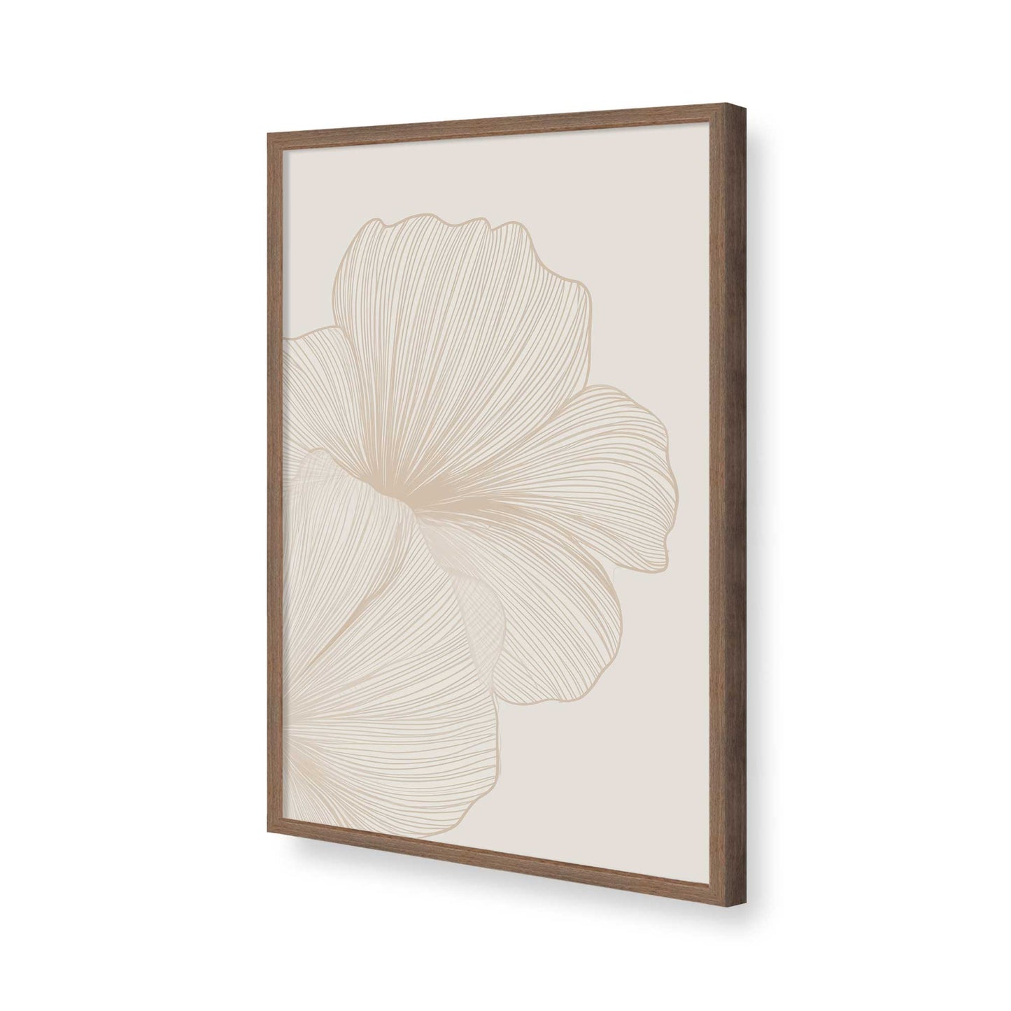 [Color:Walnut], Picture of art in a Walnut frame of the corner