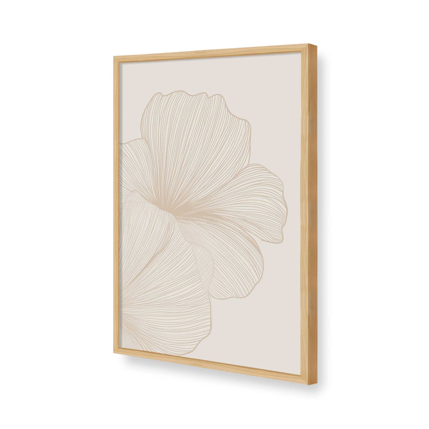 [Color:American Maple], Picture of art in a American Maple frame of the corner