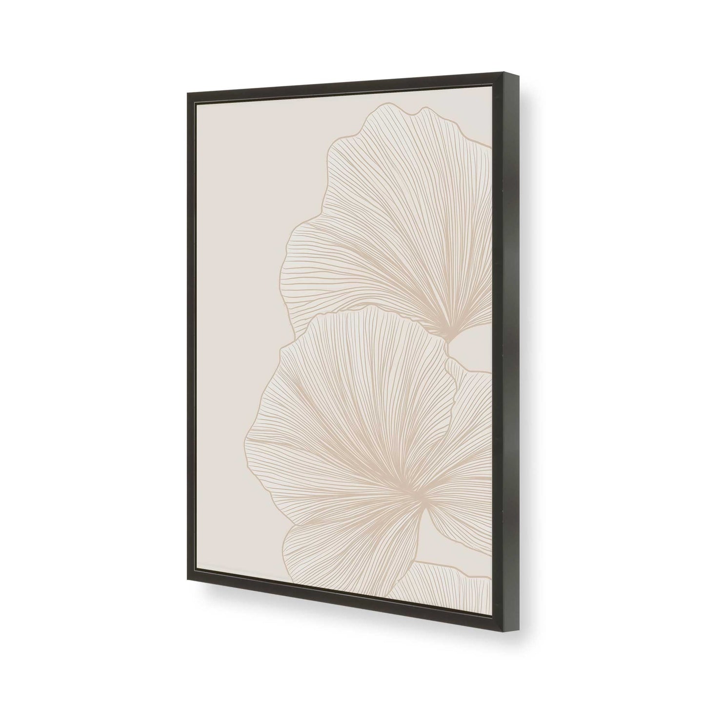 [Color:Satin Black], Picture of art in a Satin Black frame of the corner