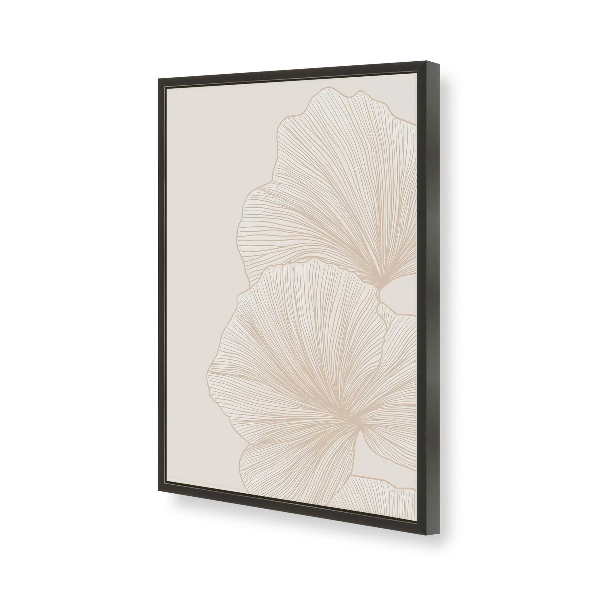 [Color:Satin Black], Picture of art in a Satin Black frame of the corner