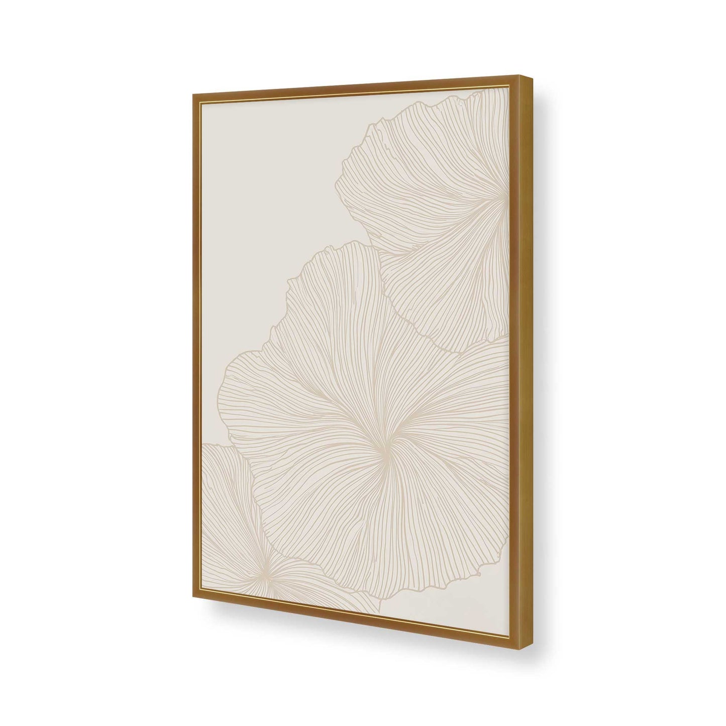[Color:Polished Gold], Picture of art in a Polished Gold frame of the corner