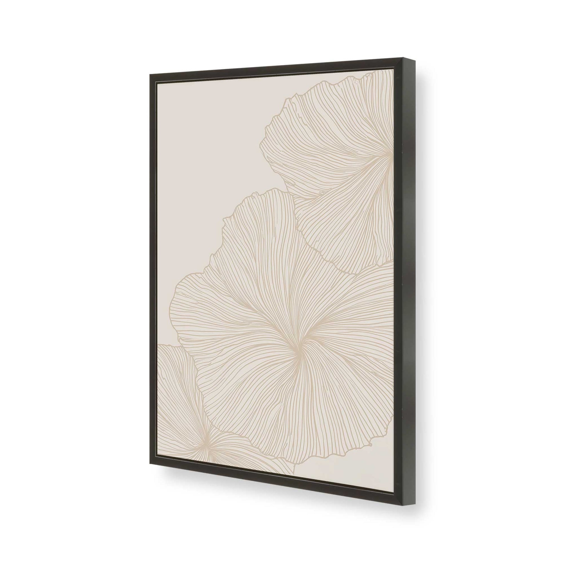 [Color:Satin Black], Picture of art in a Satin Black frame of the corner