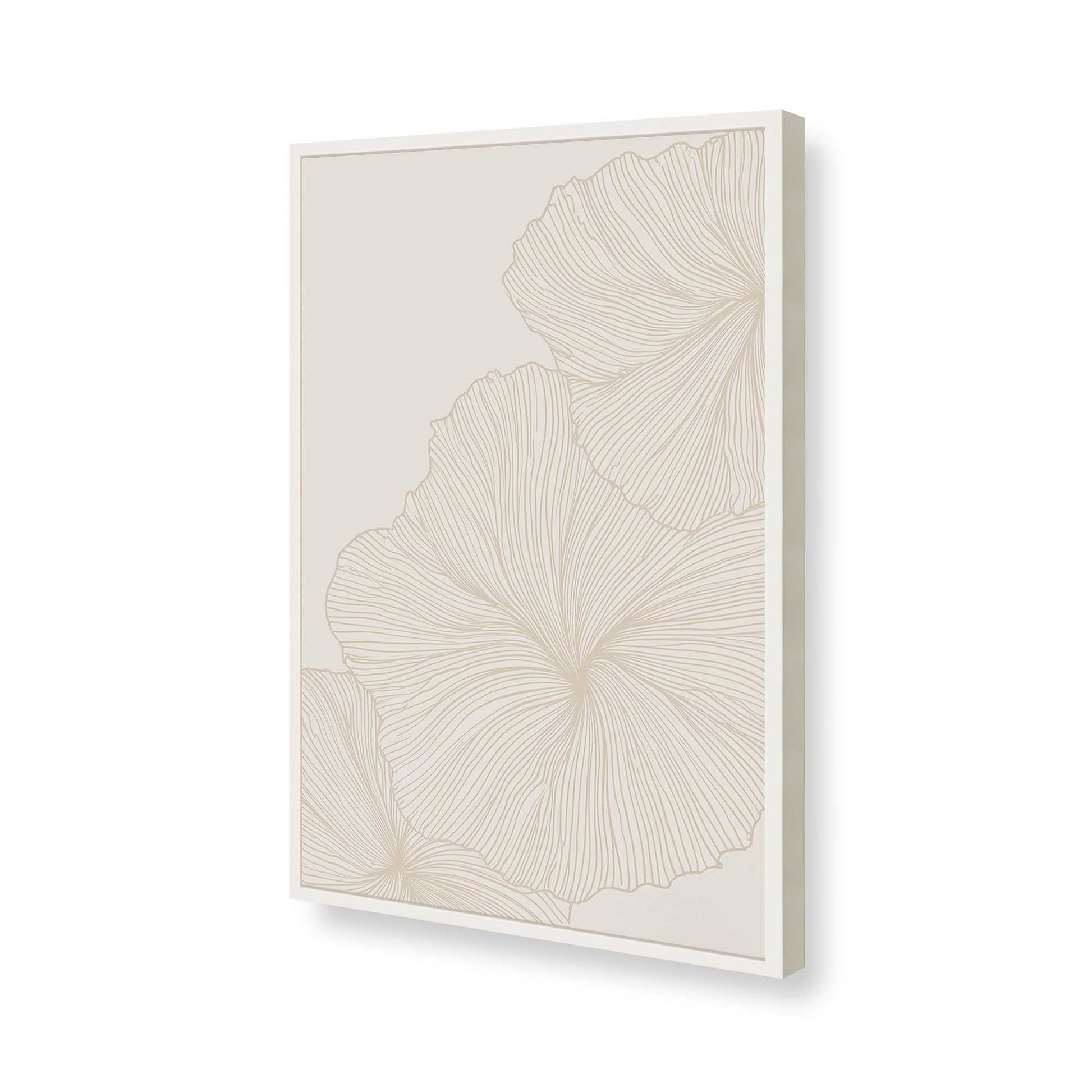 [Color:Opaque White], Picture of art in a Opaque White frame of the corner