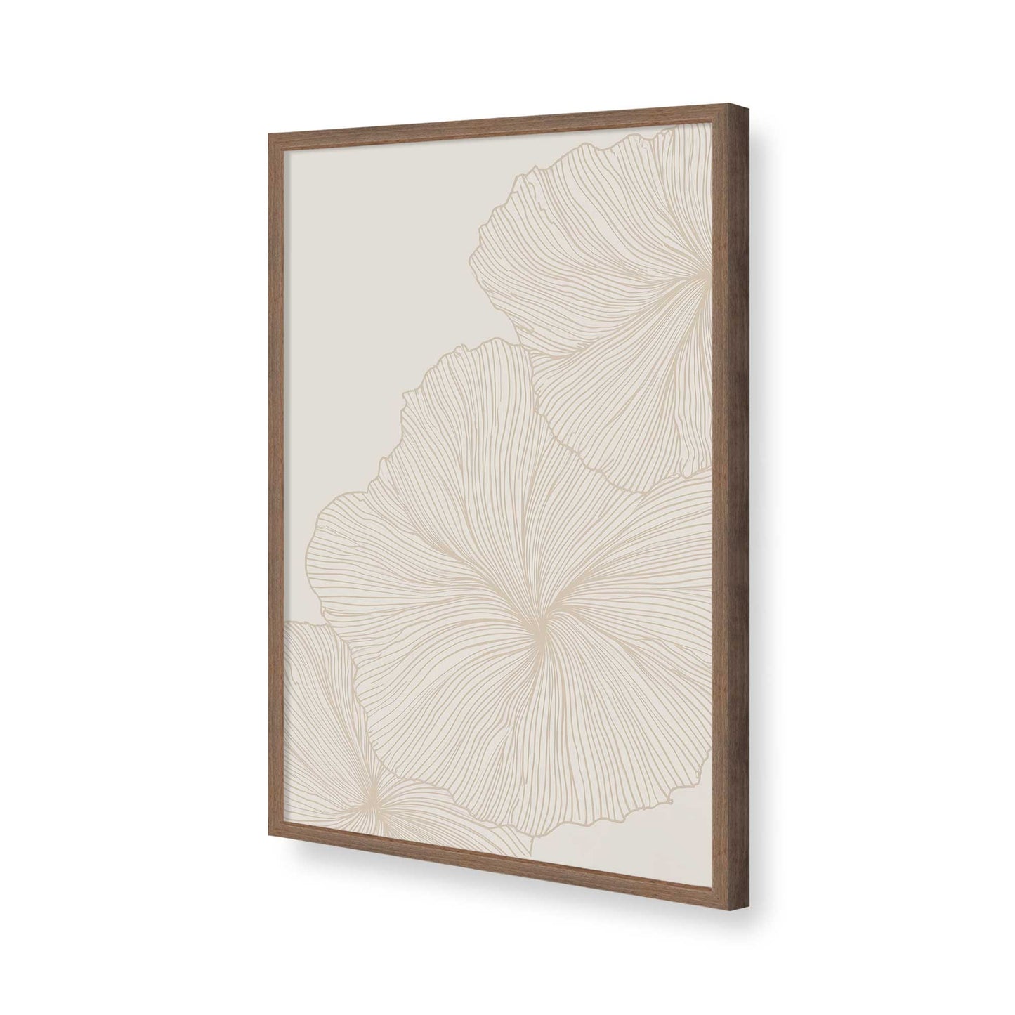 [Color:Walnut], Picture of art in a Walnut frame of the corner