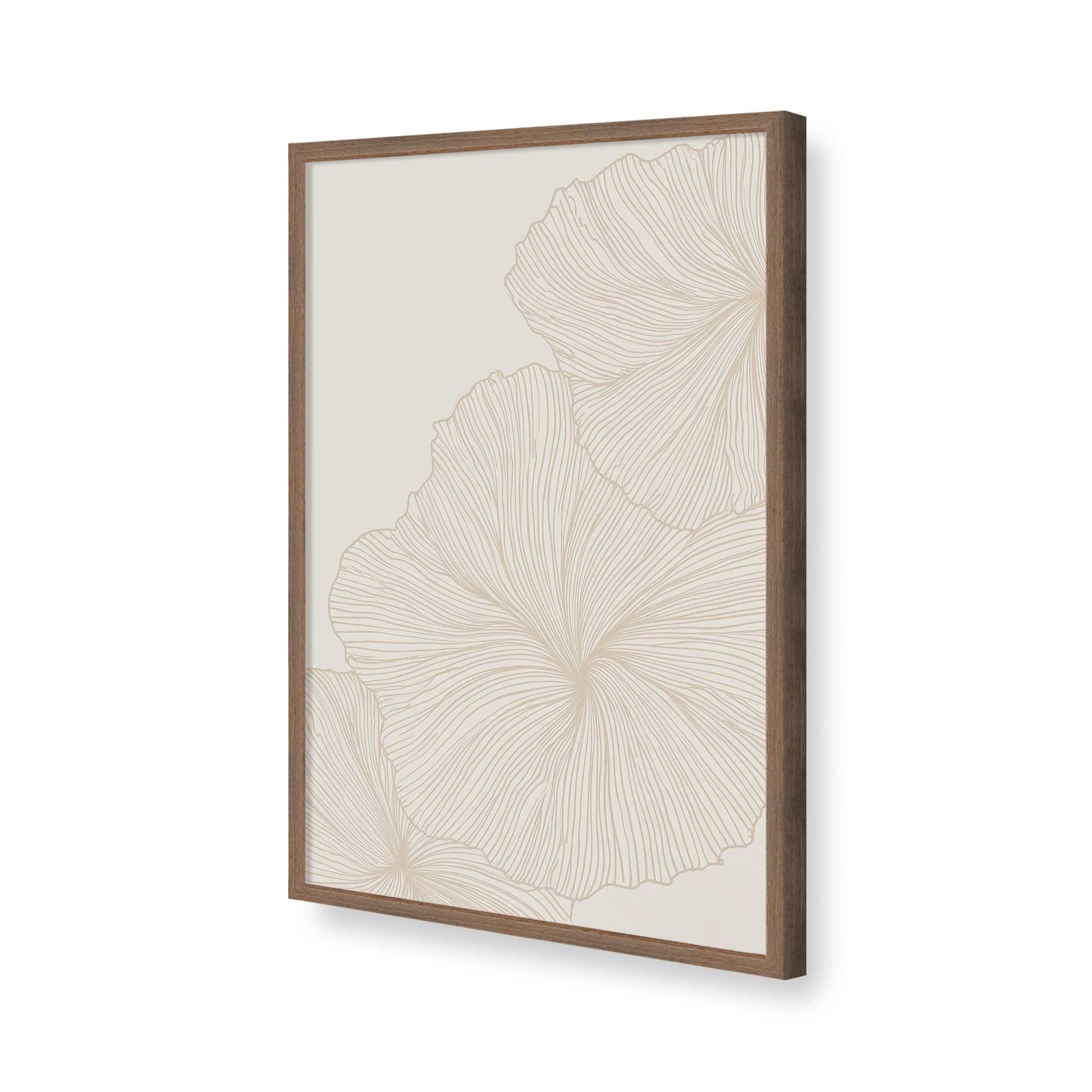[Color:Walnut], Picture of art in a Walnut frame of the corner