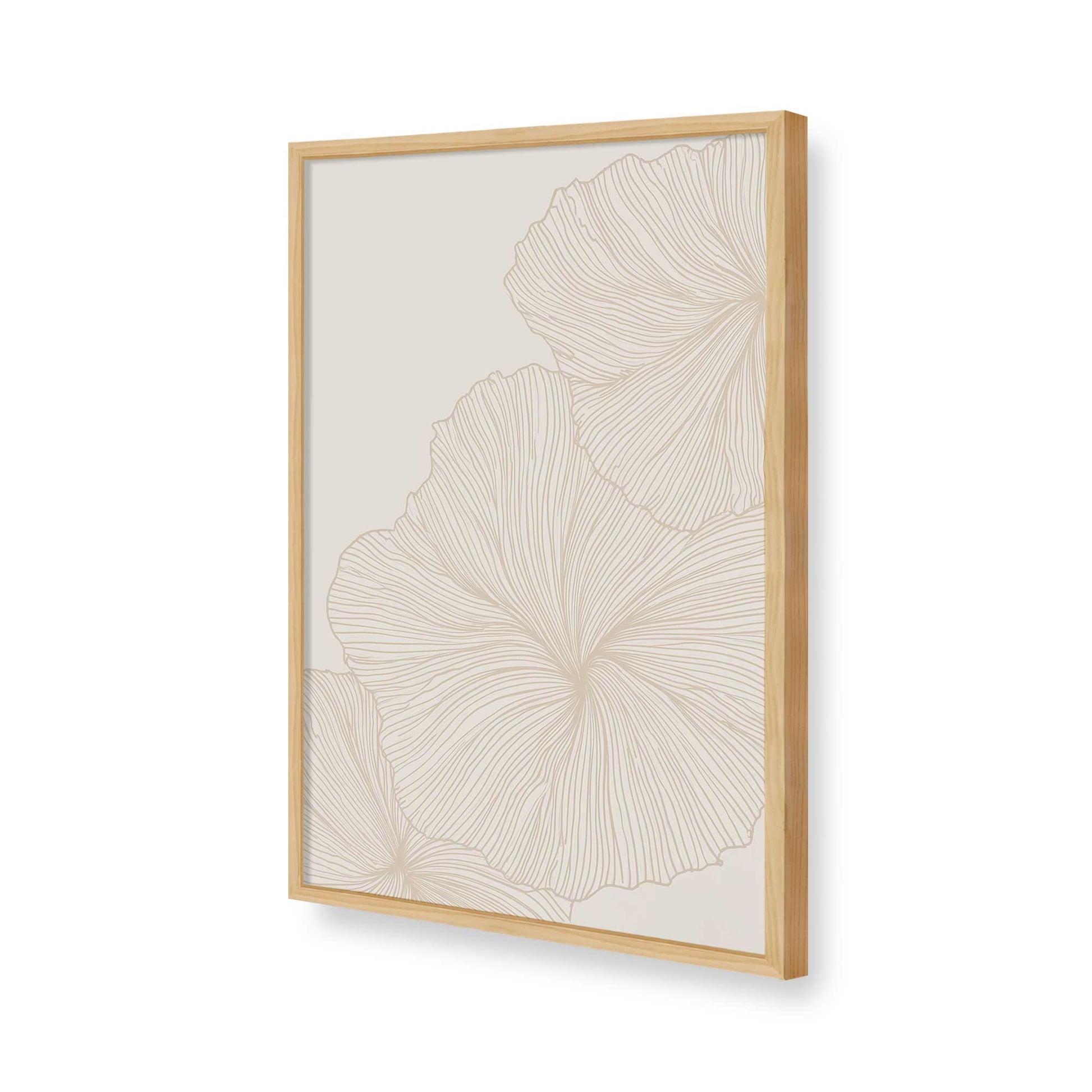 [Color:American Maple], Picture of art in a American Maple frame of the corner