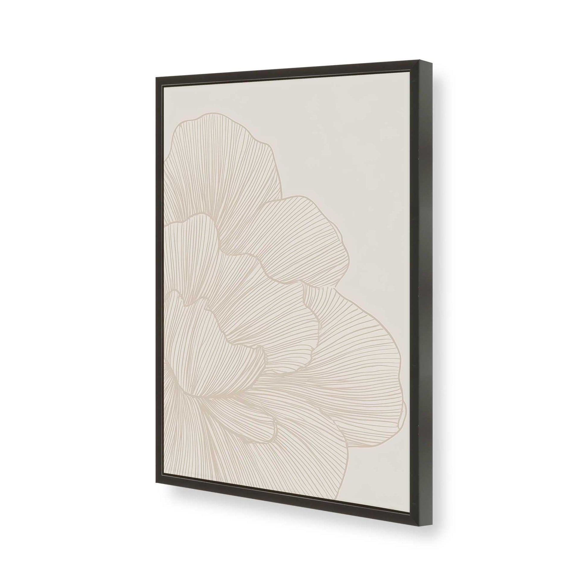 [Color:Satin Black], Picture of art in a Satin Black frame of the corner