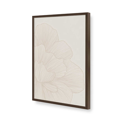 [Color:Brown], Picture of art in a Brown frame of the corner