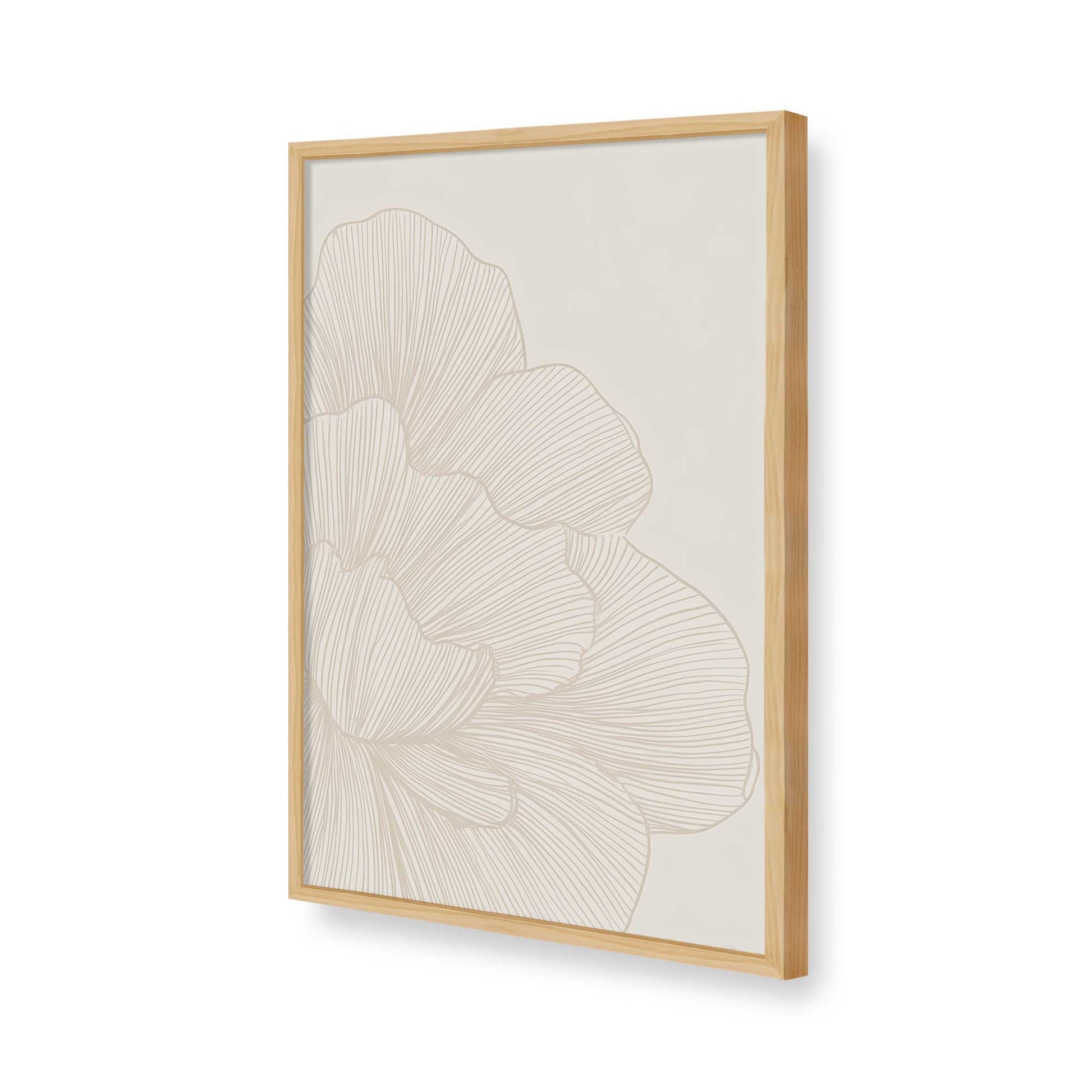 [Color:American Maple], Picture of art in a American Maple frame of the corner