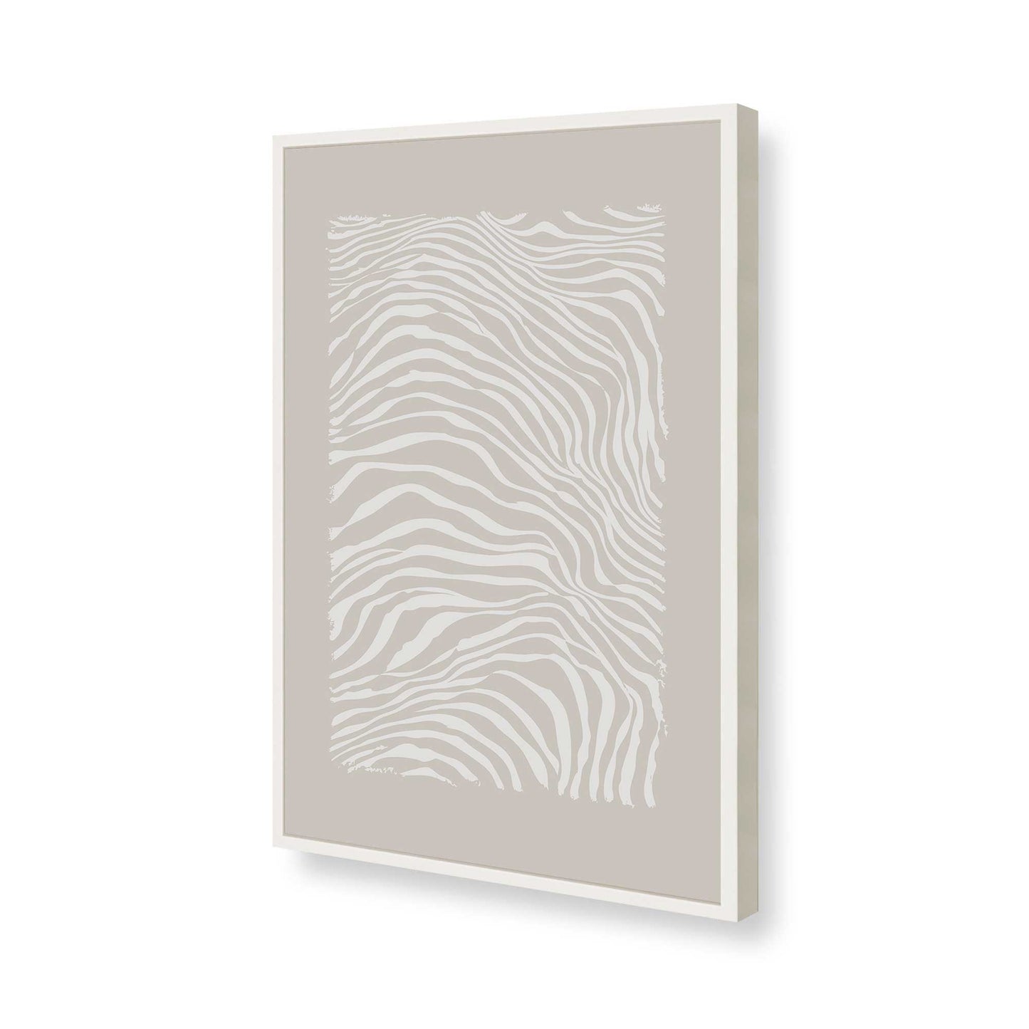 [Color:Opaque White], Picture of art in a Opaque White frame of the corner