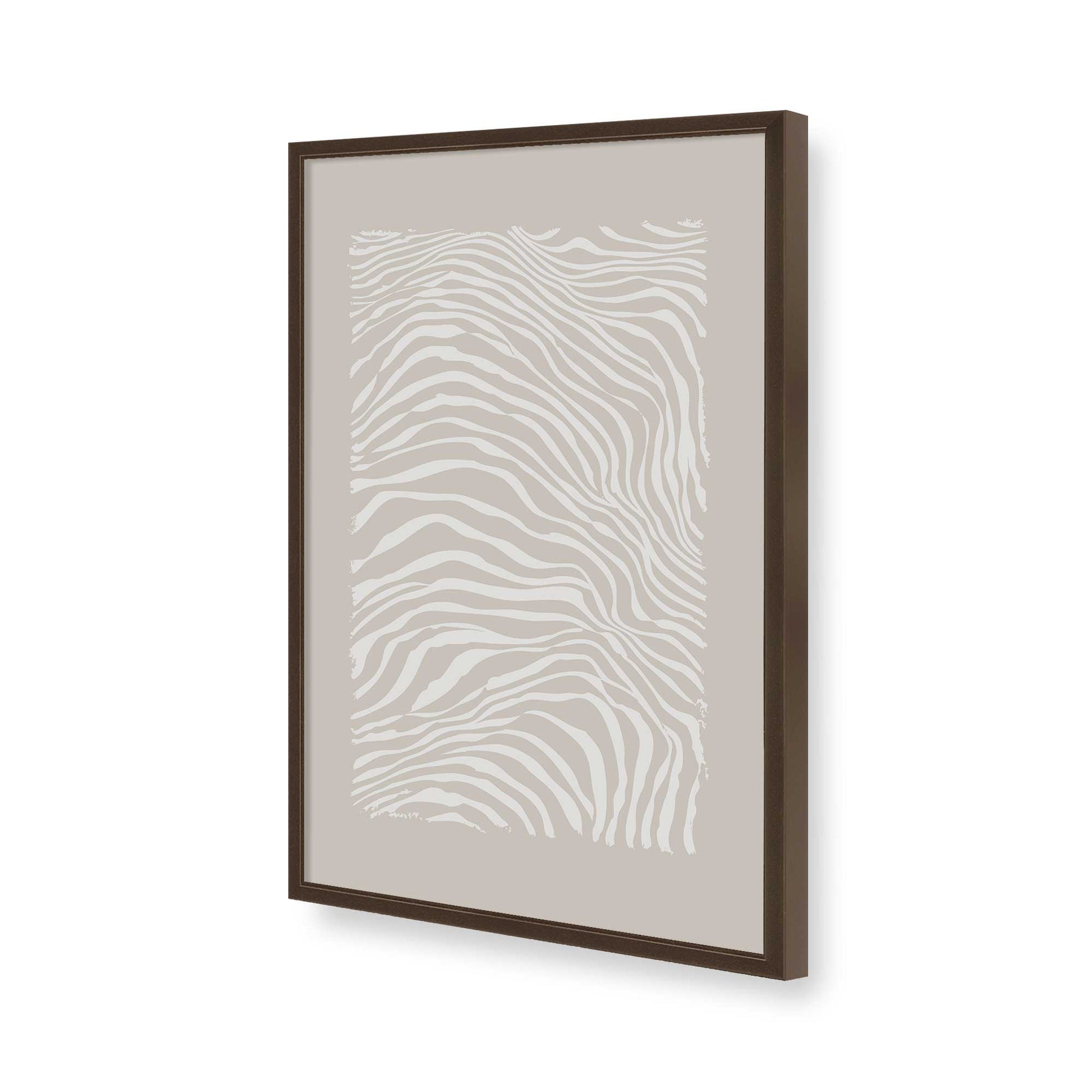 [Color:Brown], Picture of art in a Brown frame of the corner