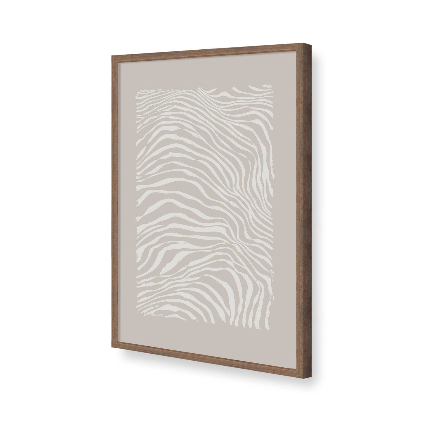 [Color:Walnut], Picture of art in a Walnut frame of the corner