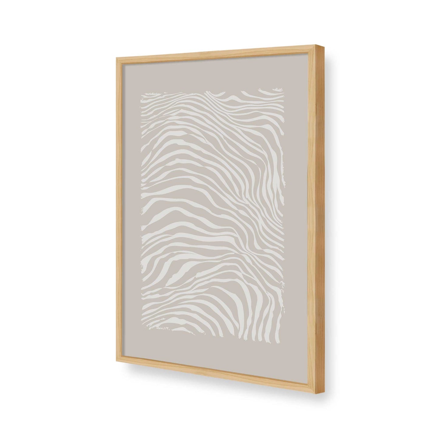 [Color:American Maple], Picture of art in a American Maple frame of the corner