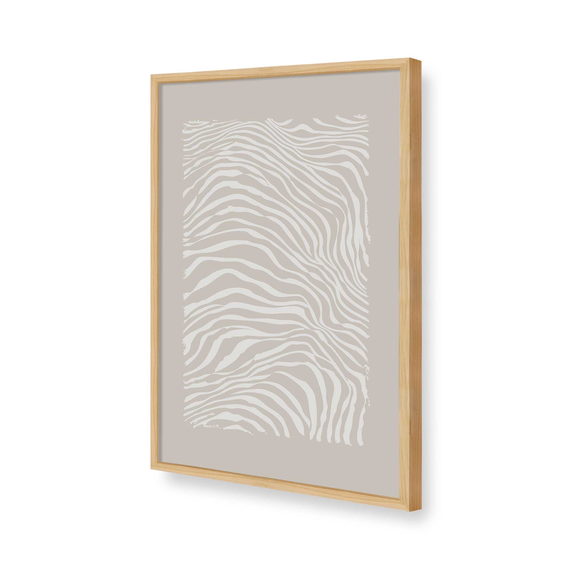 [Color:American Maple], Picture of art in a American Maple frame of the corner