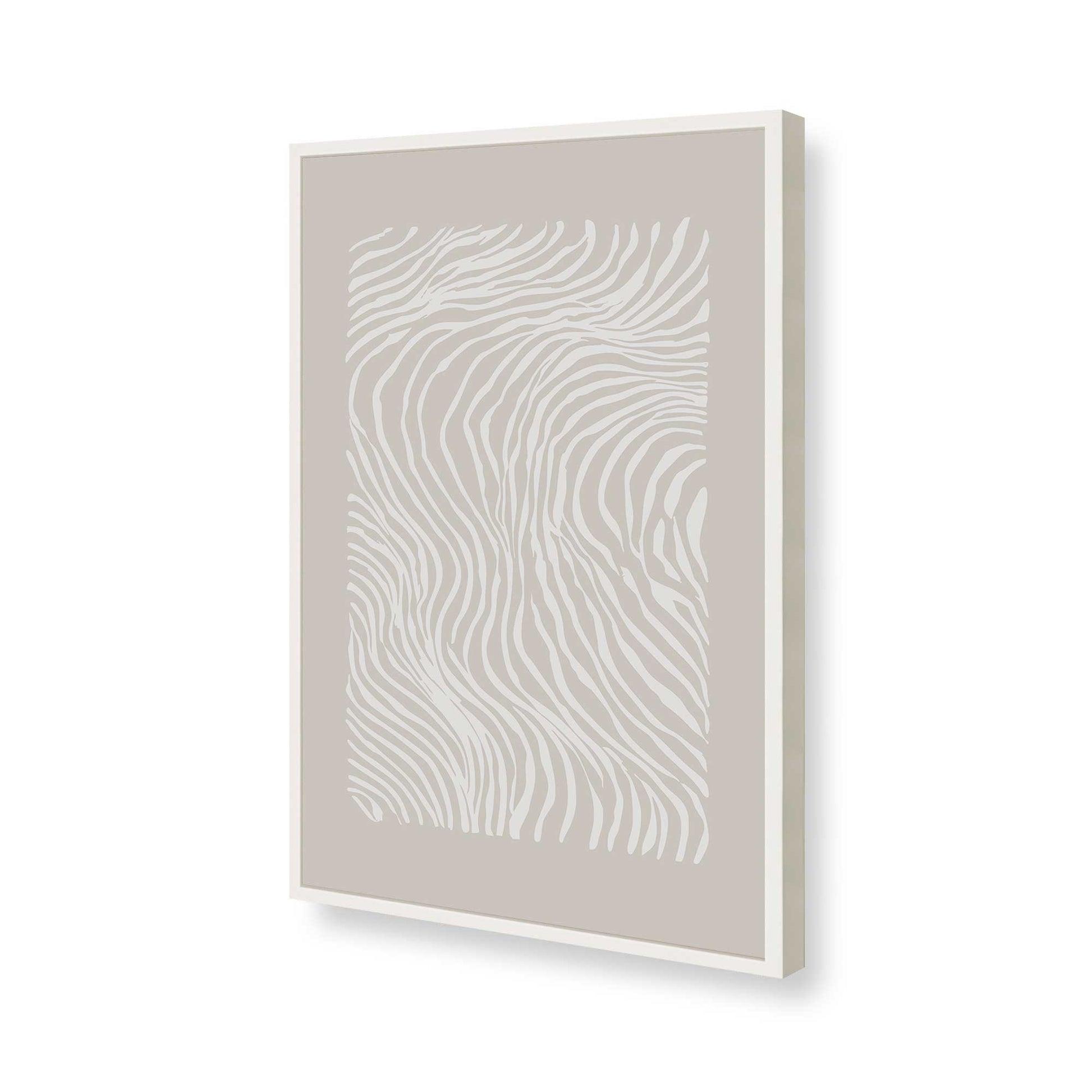 [Color:Opaque White], Picture of art in a Opaque White frame of the corner