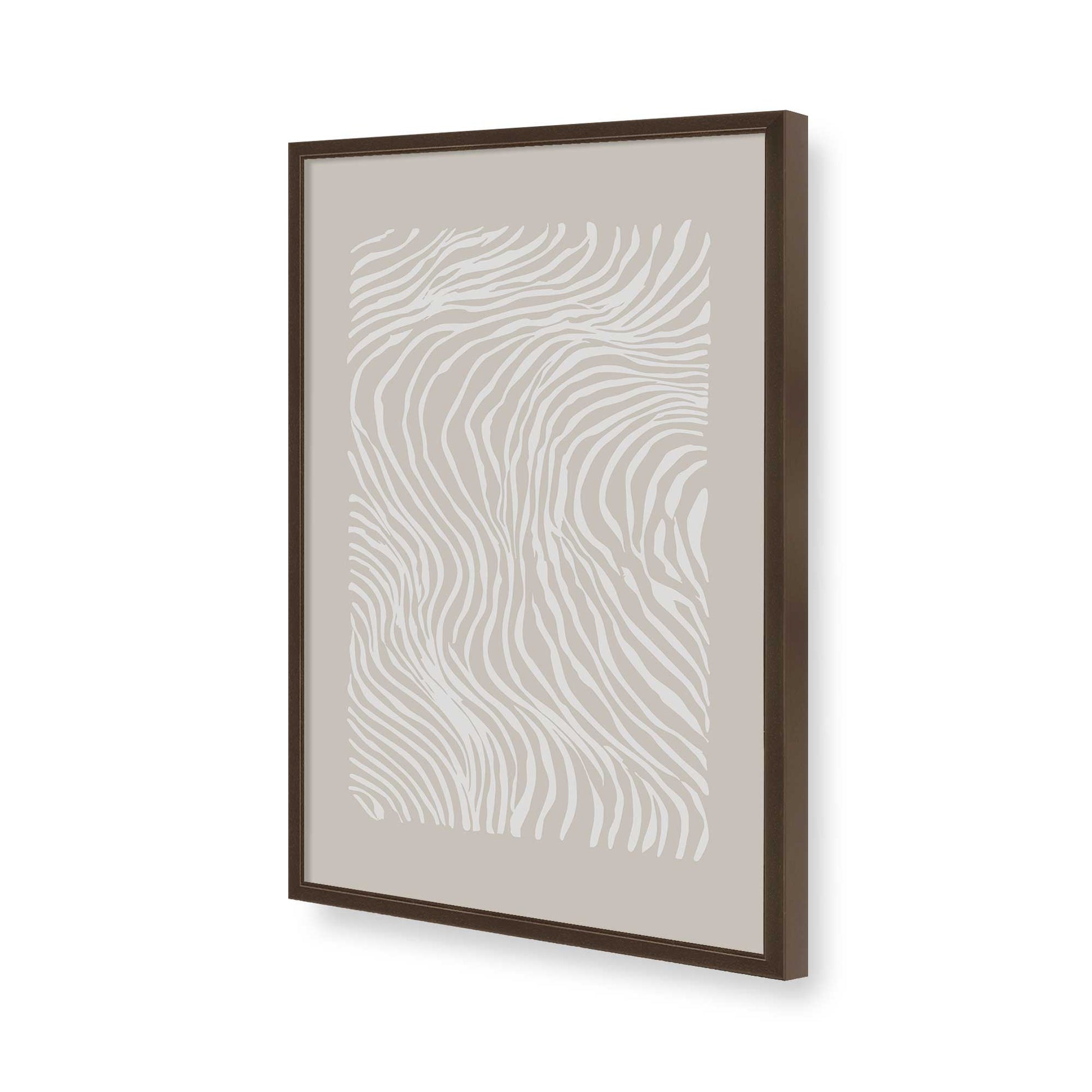 [Color:Brown], Picture of art in a Brown frame of the corner