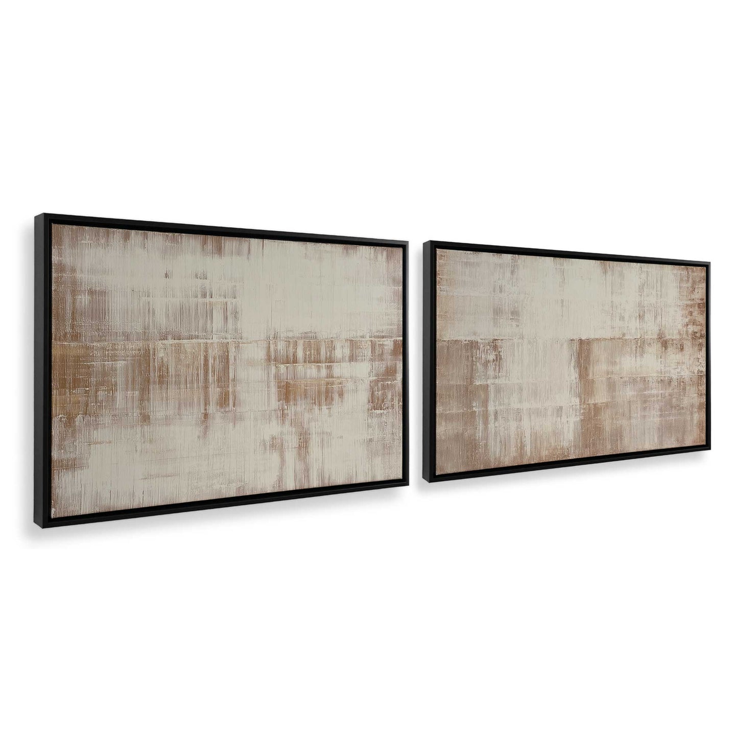 [Color:Satin Black], Picture of art in a Satin Black frame at an angle