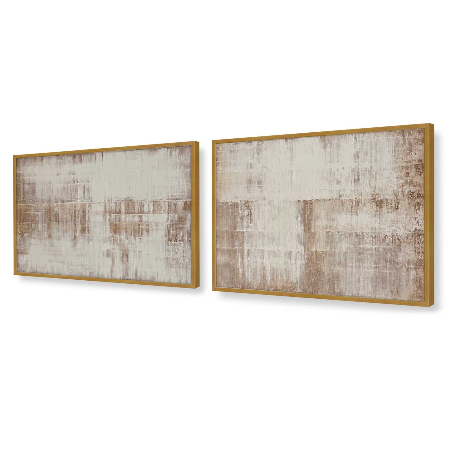 [Color:Polished Gold], Picture of art in a Polished Gold frame at an angle