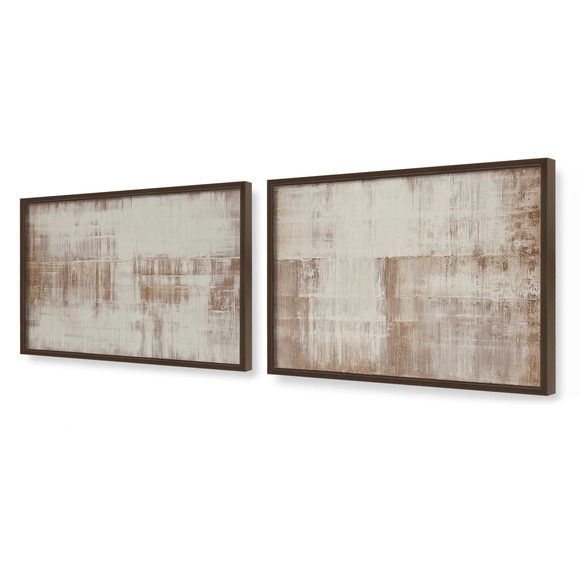 [Color:Belvinder Brown], Picture of art in a Belvinder Brown frame at an angle