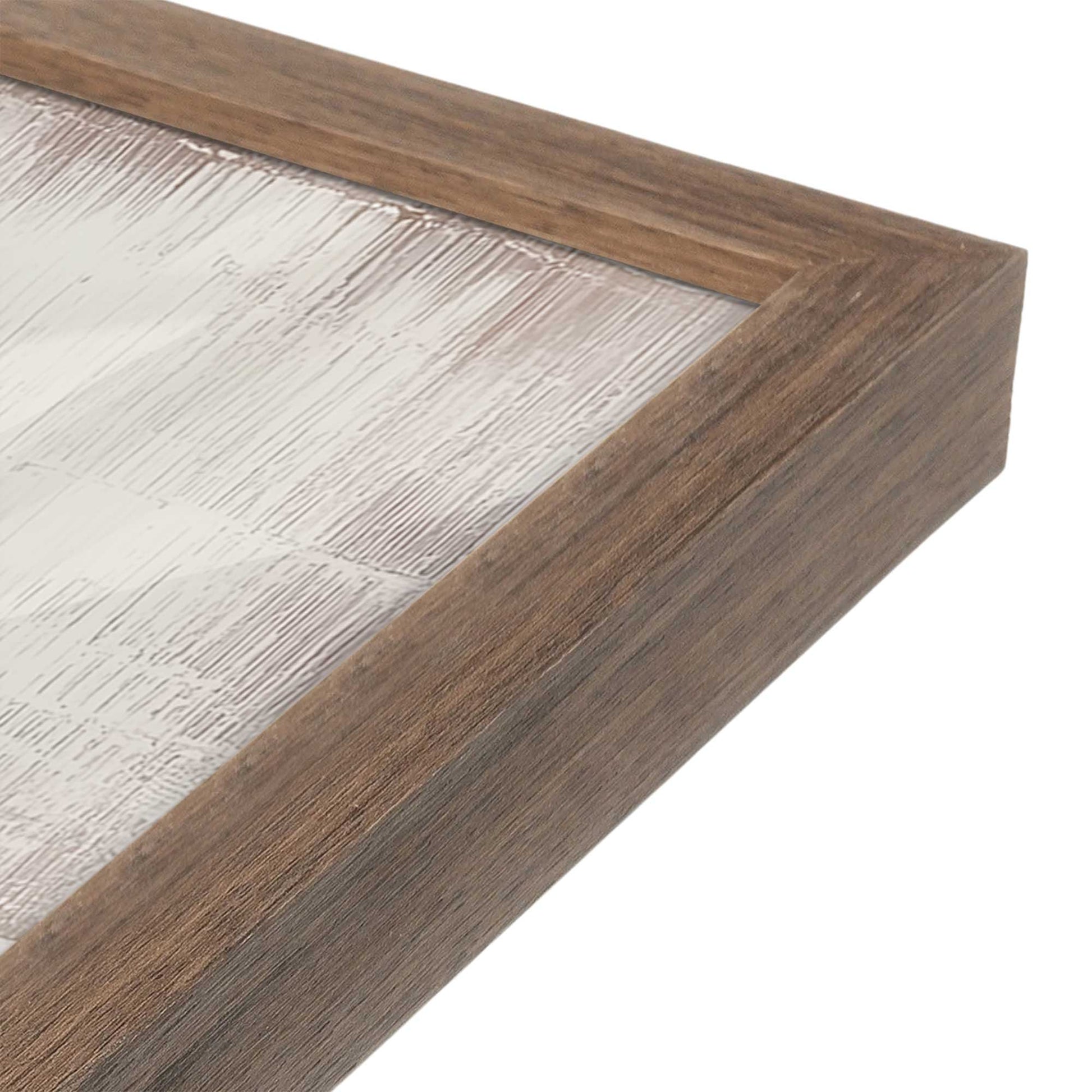 [Color:Walnut], Picture of art in a Walnut frame of the corner