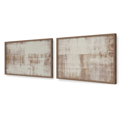 [Color:Walnut], Picture of art in a Walnut frame at an angle