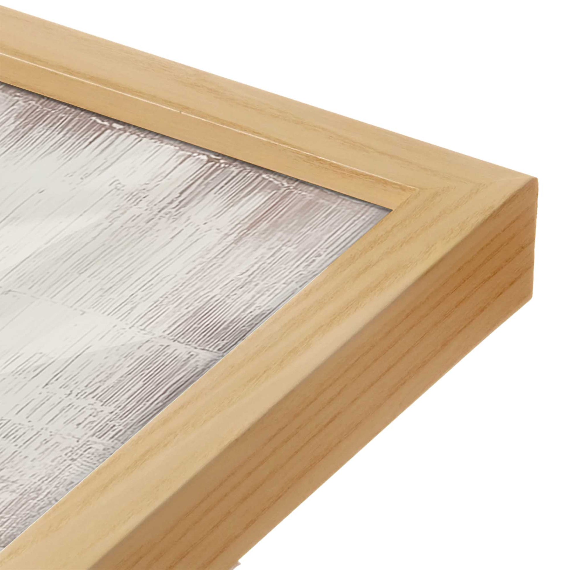 [Color:American Maple], Picture of art in a American Maple frame of the corner
