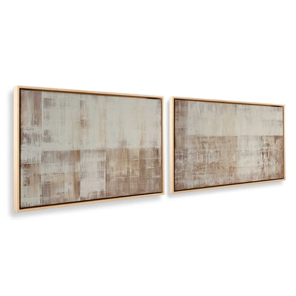 [Color:American Maple], Picture of art in a American Maple frame at an angle