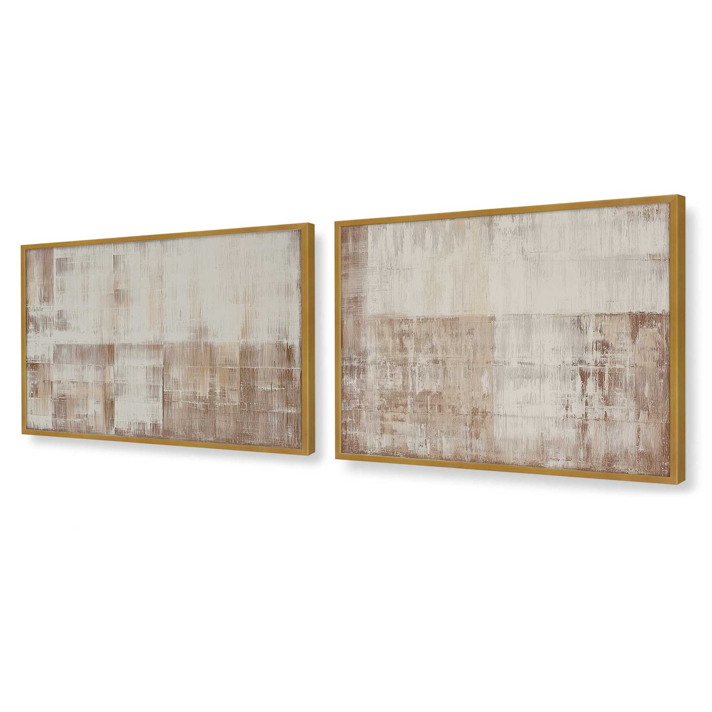 [Color:Polished Gold], Picture of art in a Polished Gold frame at an angle