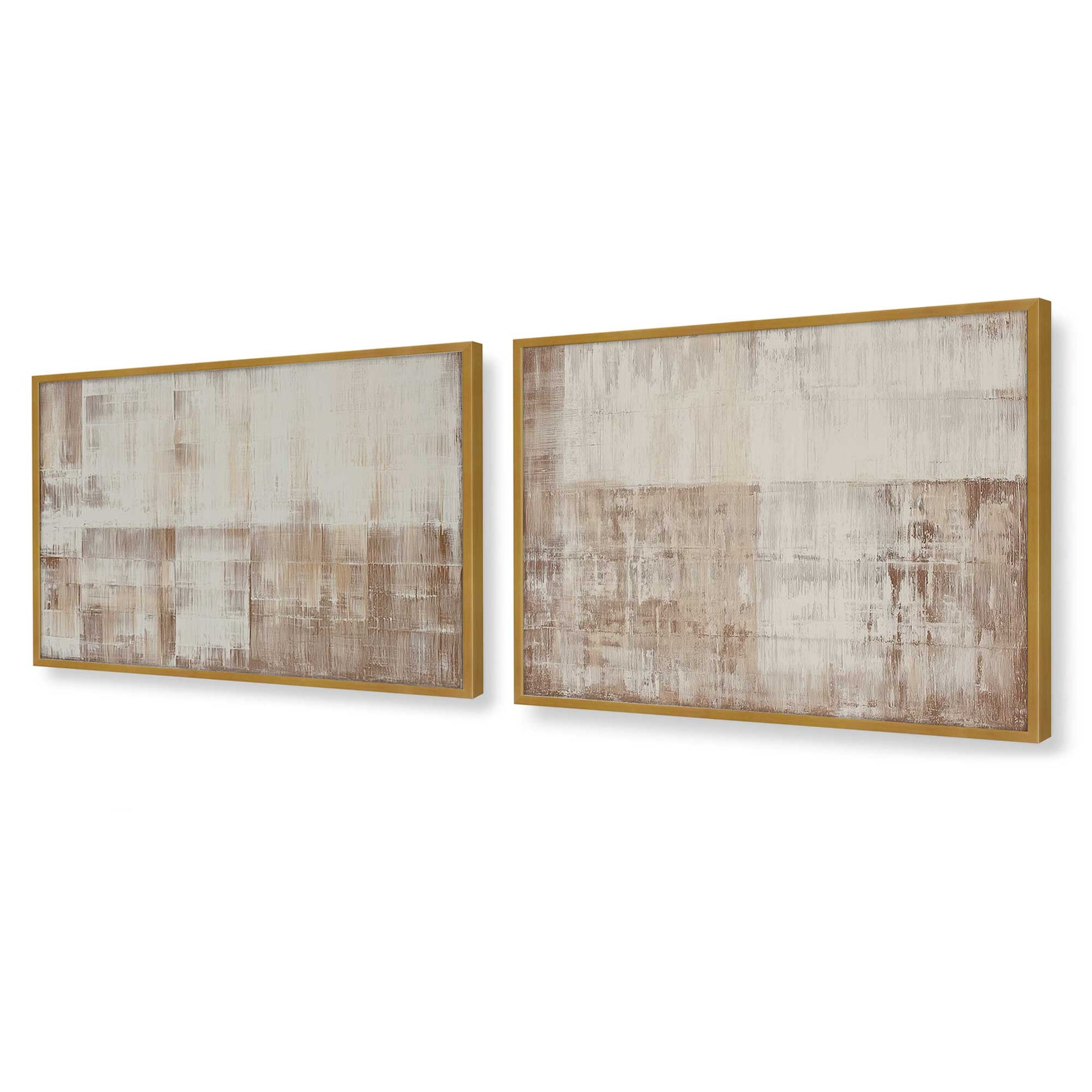 [Color:Polished Gold], Picture of art in a Polished Gold frame at an angle