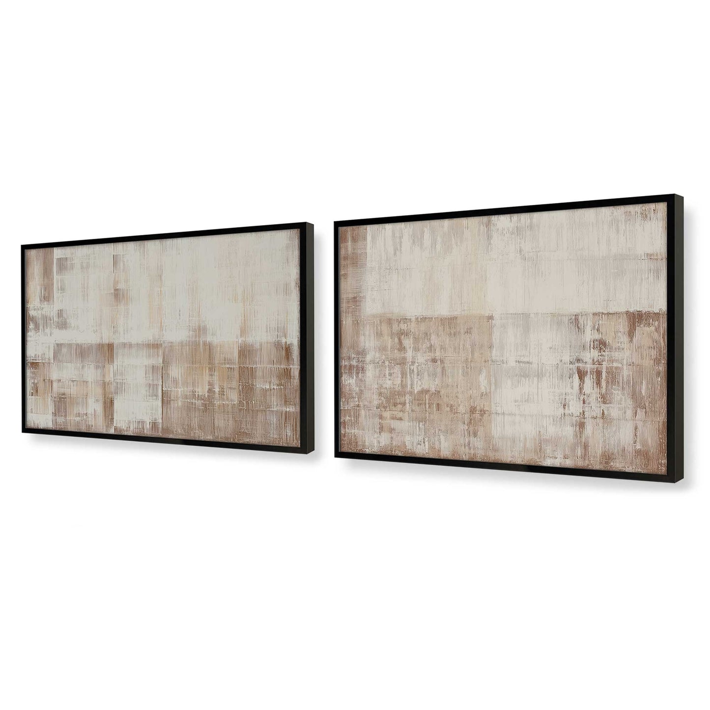 [Color:Satin Black], Picture of art in a Satin Black frame at an angle