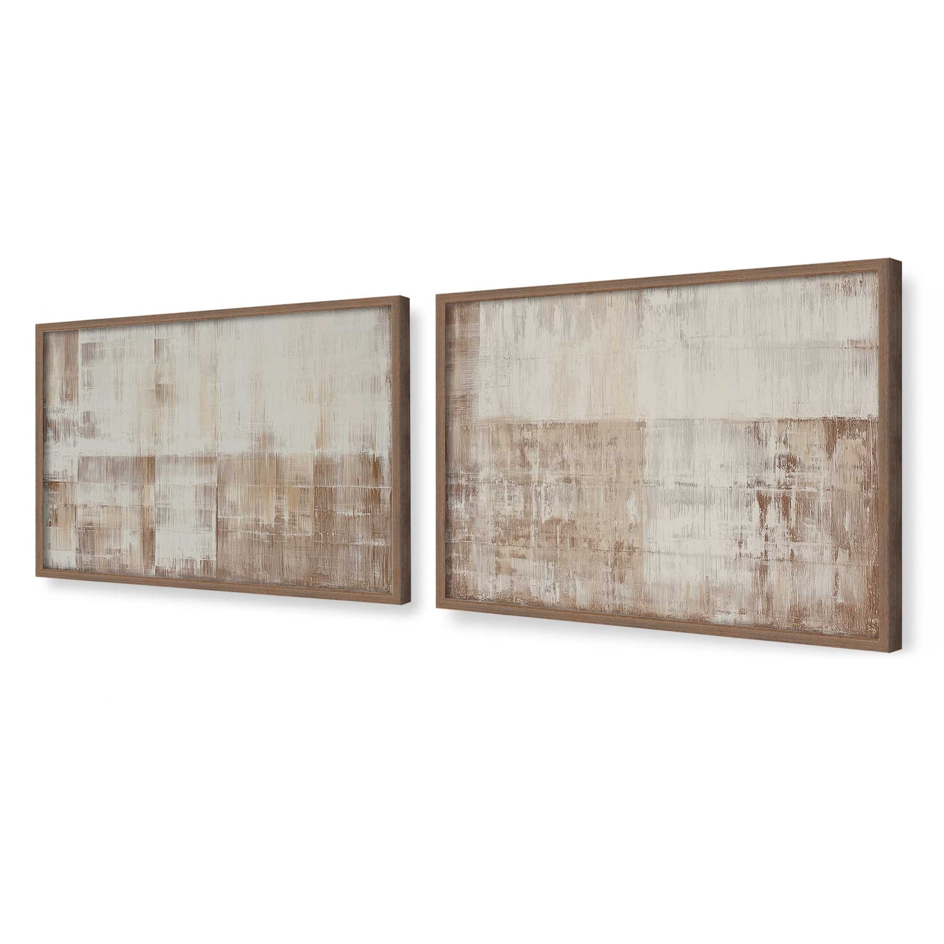 [Color:Walnut], Picture of art in a Walnut frame at an angle
