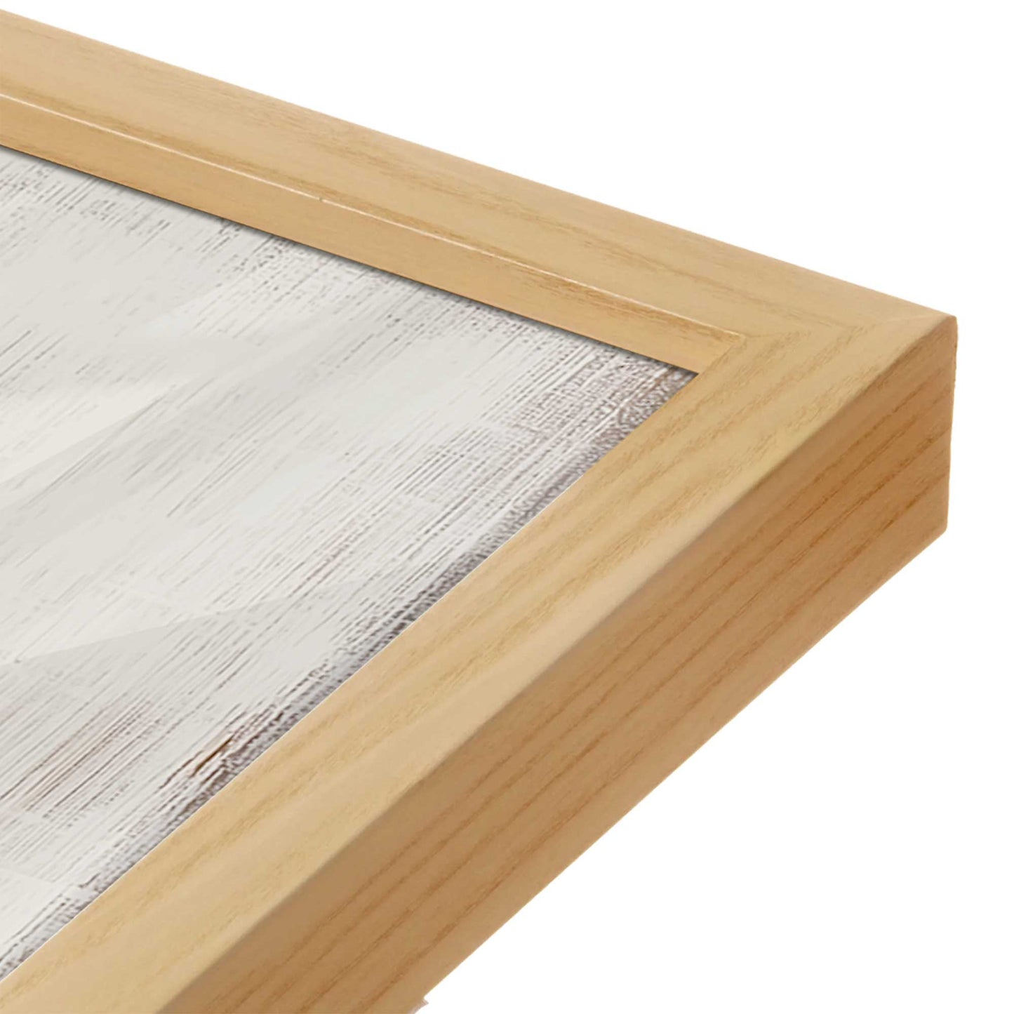 [Color:American Maple], Picture of art in a American Maple frame of the corner