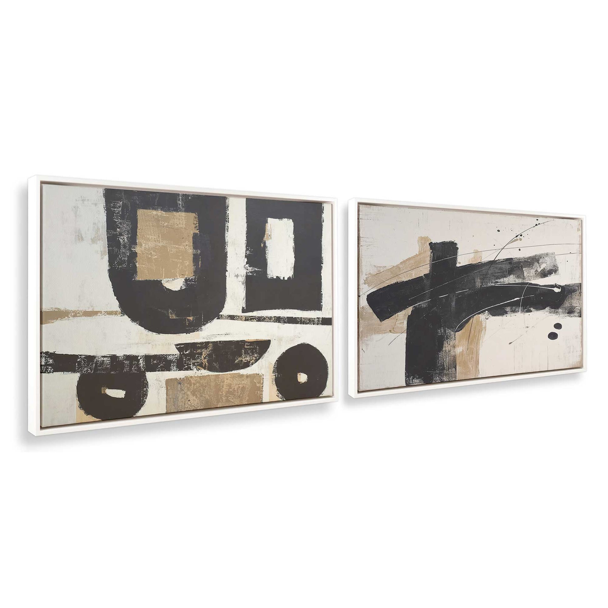[Color:Opaque White], Picture of art in a White frame at an angle