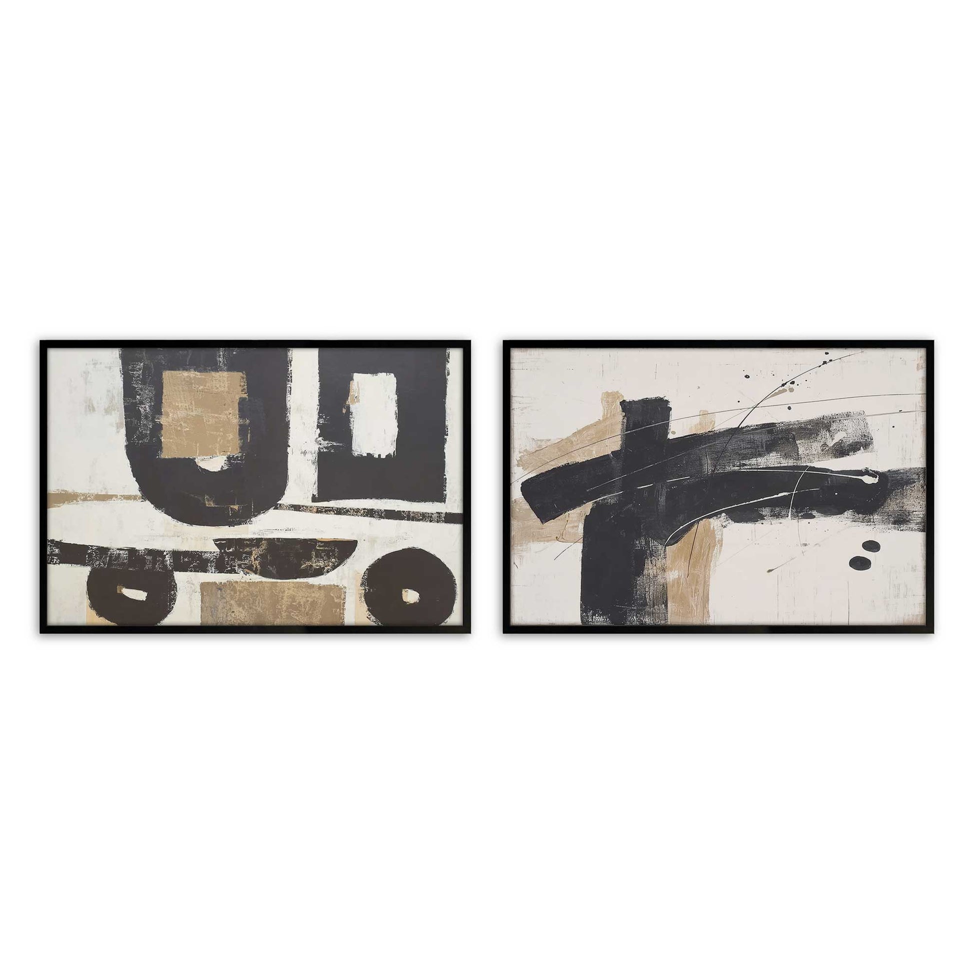 [Color:Satin Black], Picture of art in a Satin Black frame