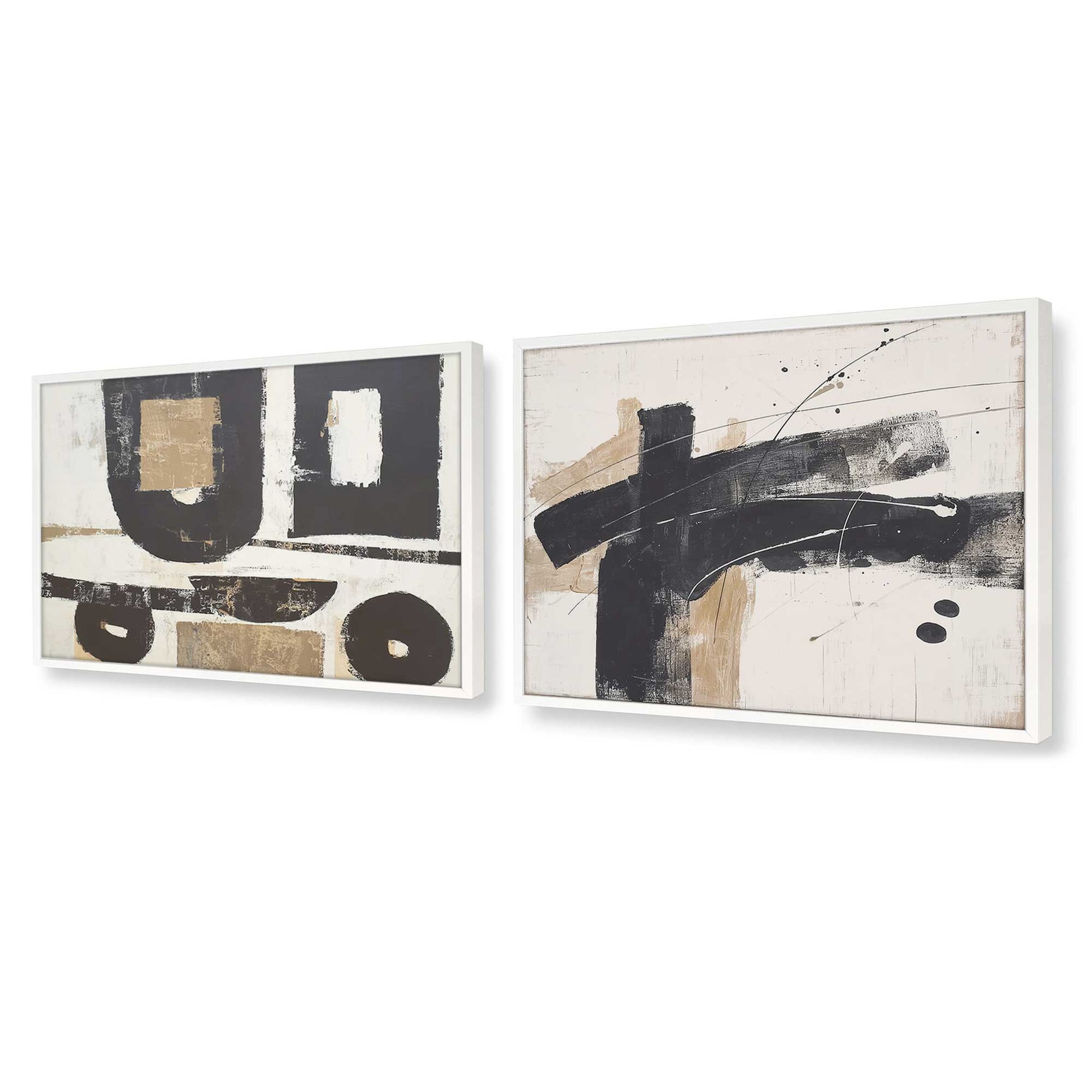 [Color:Opaque White], Picture of art in a Opaque White frame at an angle