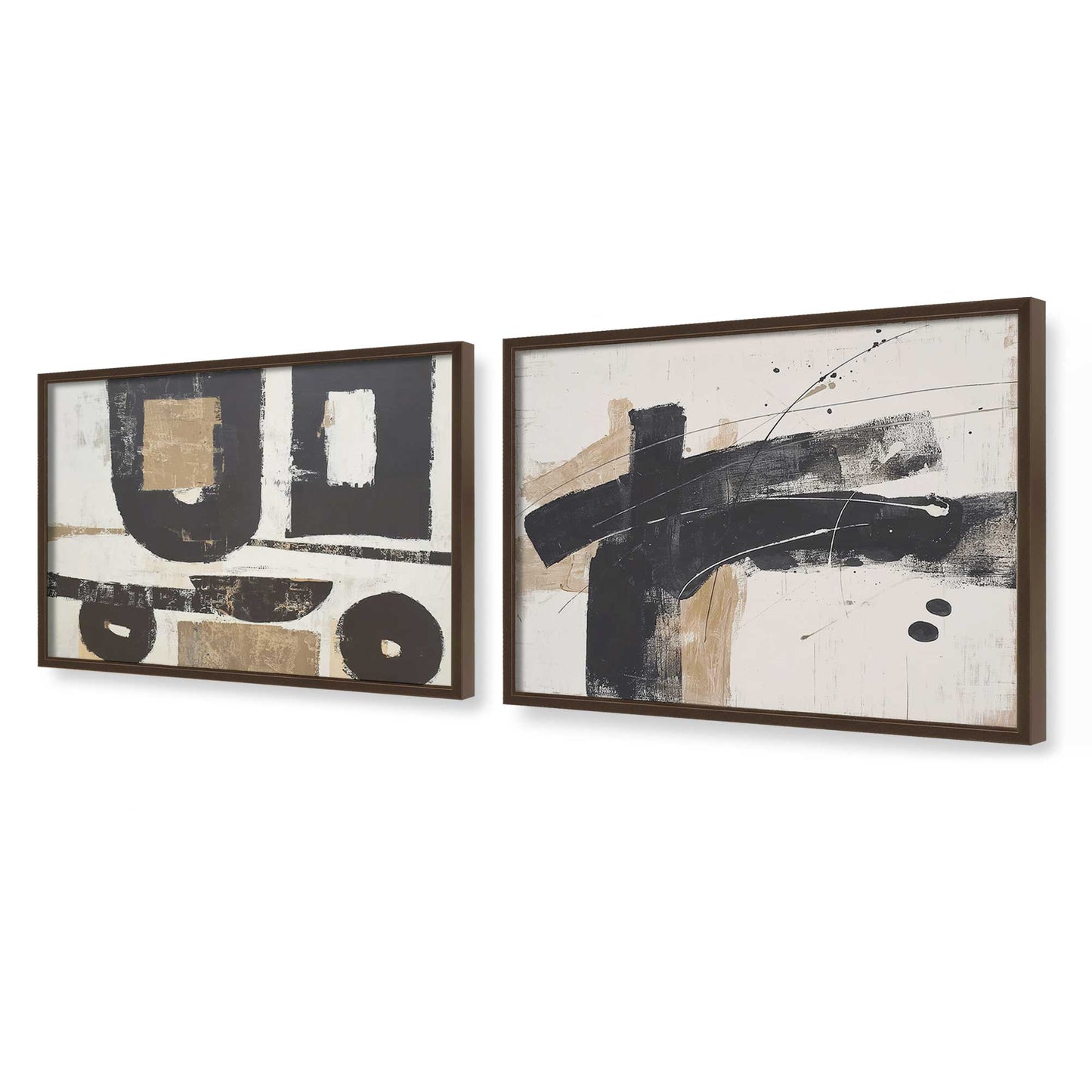 [Color:Belvinder Brown], Picture of art in a Belvinder Brown frame at an angle