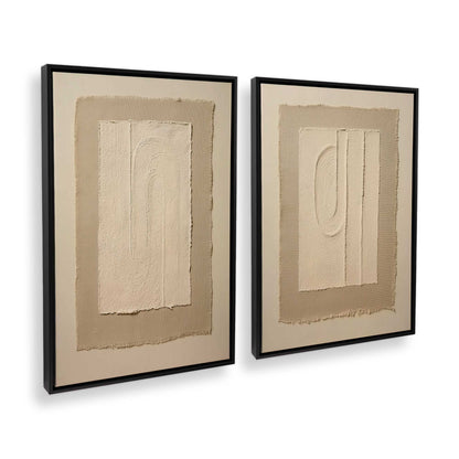 [Color:Satin Black], Picture of art in a Satin Black frame at an angle
