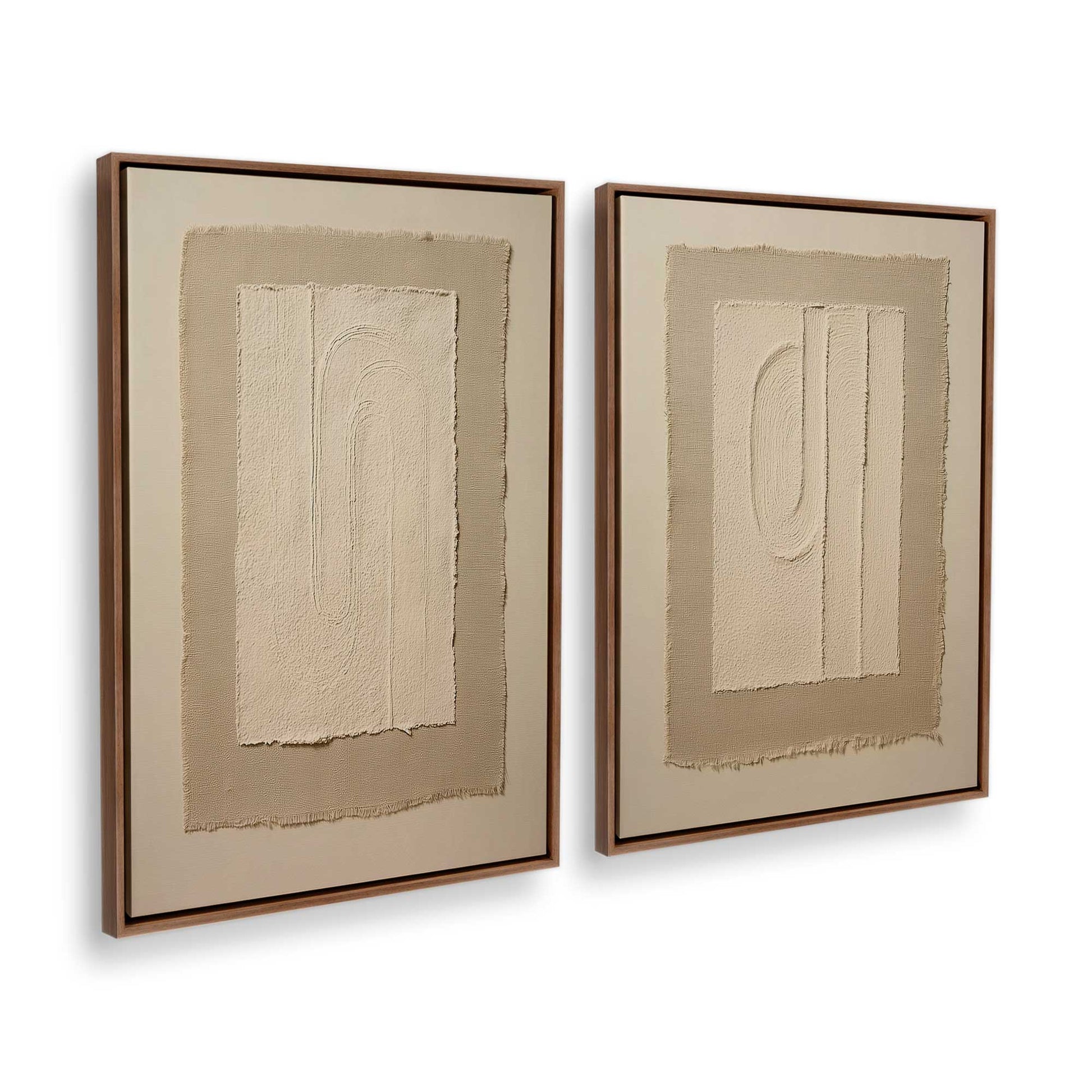 [Color:Walnut], Picture of art in a Walnut frame at an angle