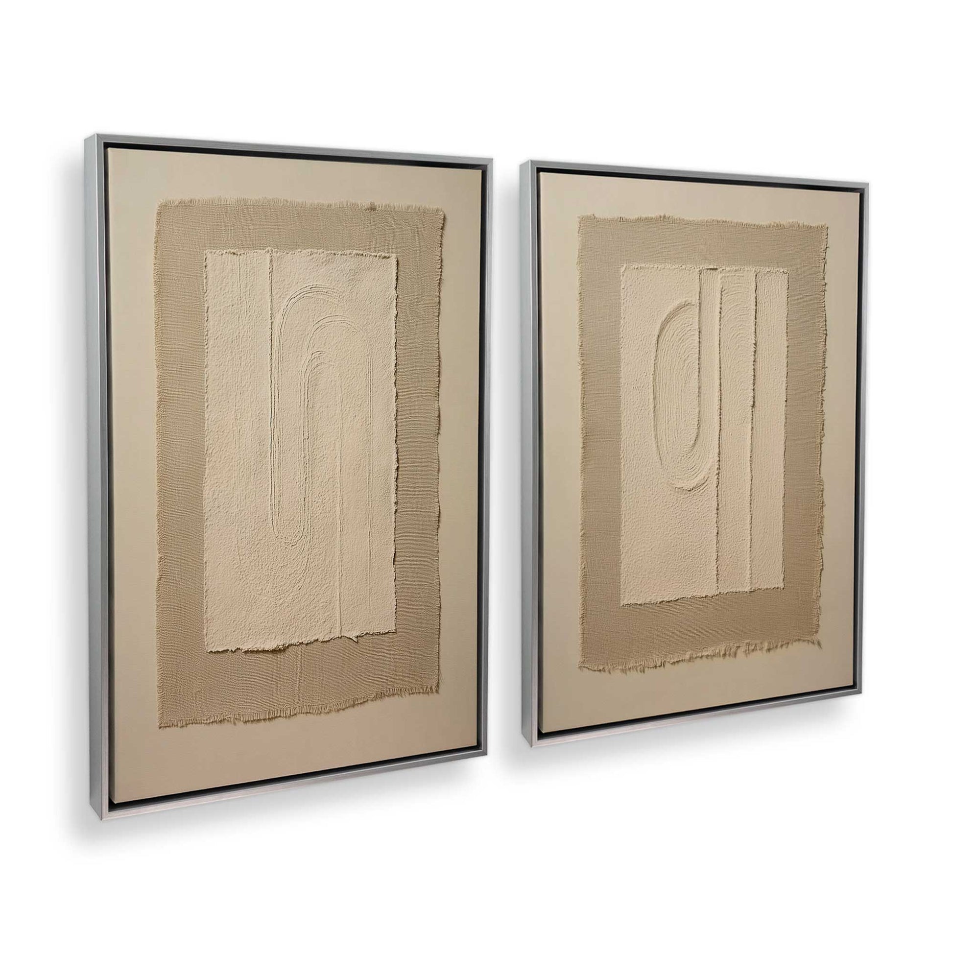 [Color:Polished Chrome], Picture of art in a Polished Chrome frame at an angle