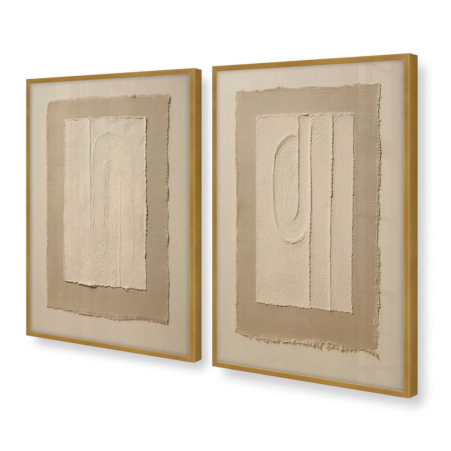 [Color:Polished Gold], Picture of art in a Polished Gold frame at an angle