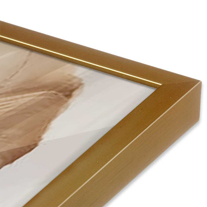 [Color:Polished Gold], Picture of art in a Polished Gold frame of the corner