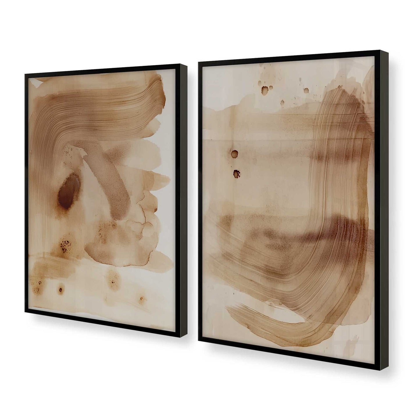 [Color:Satin Black], Picture of art in a Satin Black frame at an angle