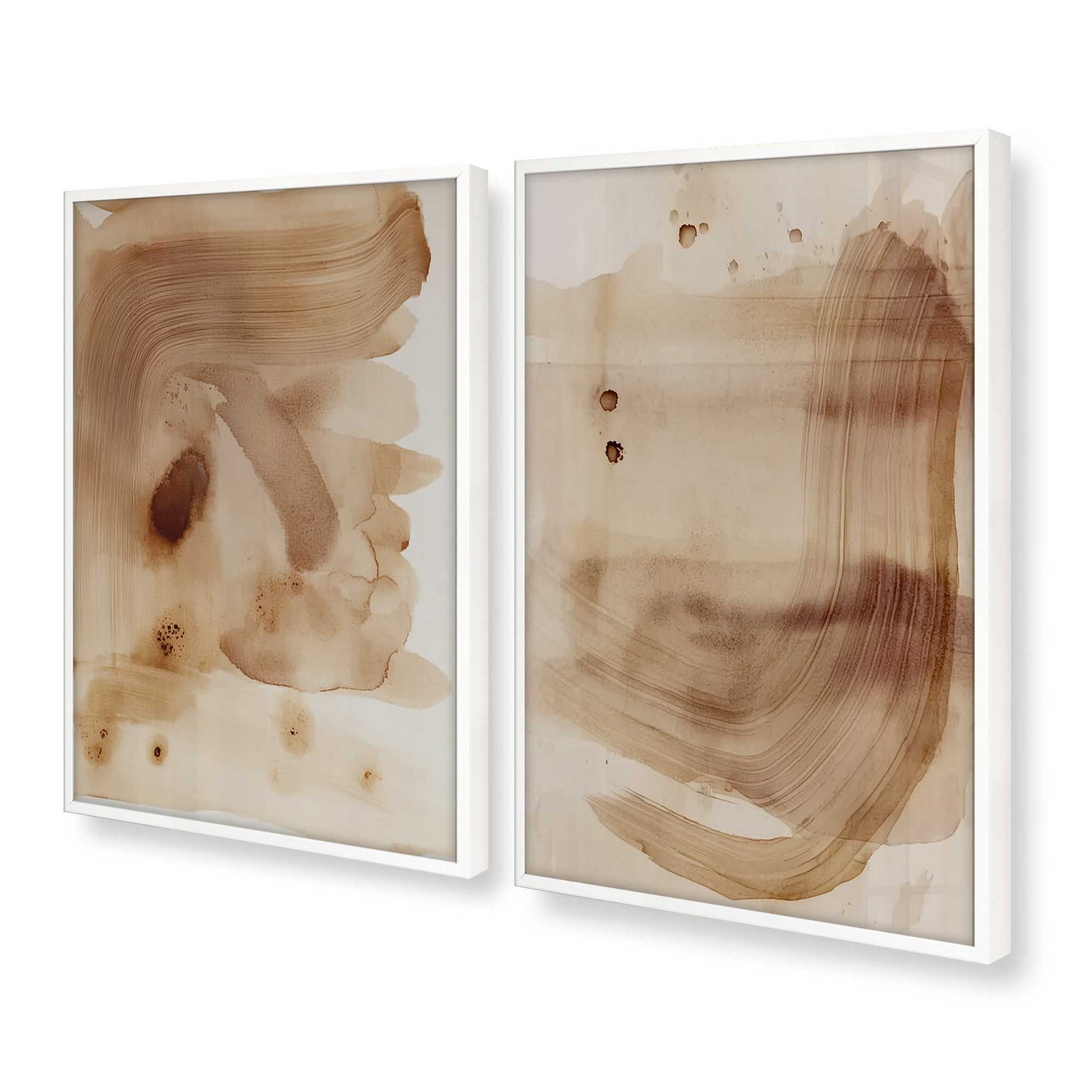 [Color:Opaque White], Picture of art in a Opaque White frame at an angle