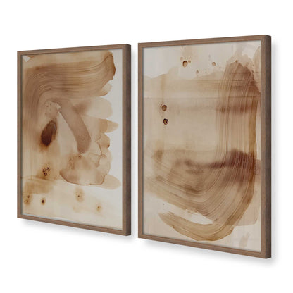 [Color:Walnut], Picture of art in a Walnut frame at an angle