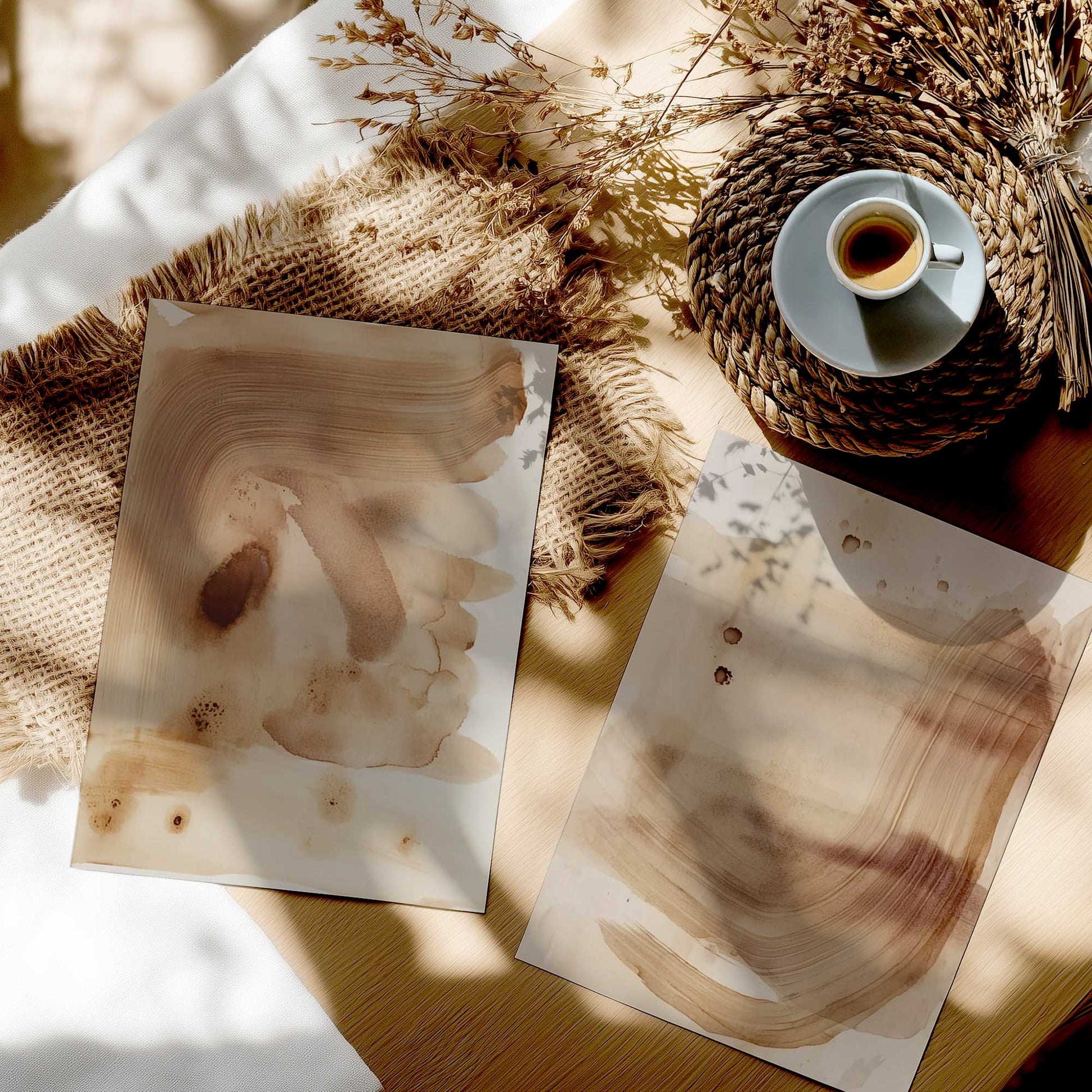 [color:Rolled Print], Picture in a room