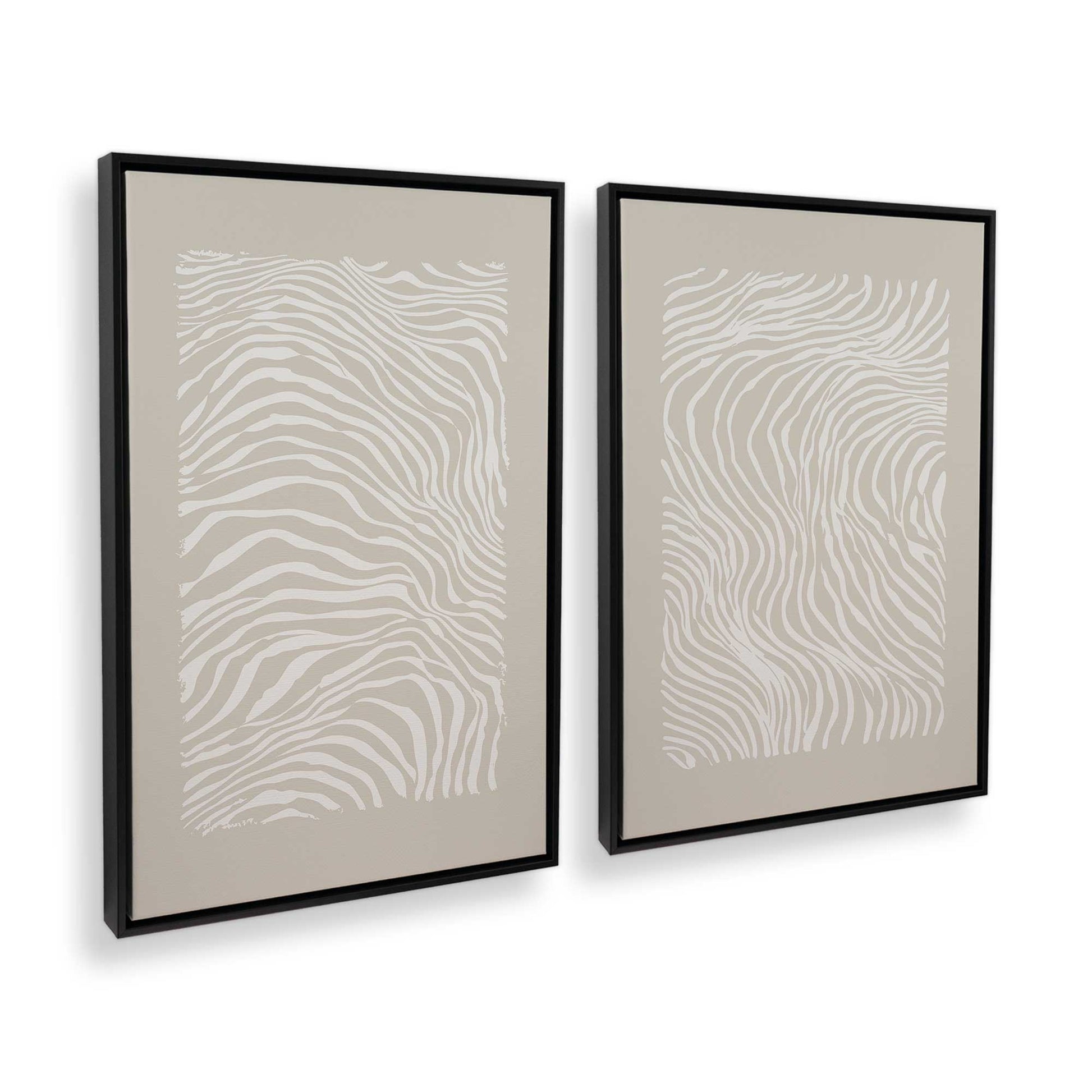 [Color:Satin Black], Picture of art in a Satin Black frame at an angle