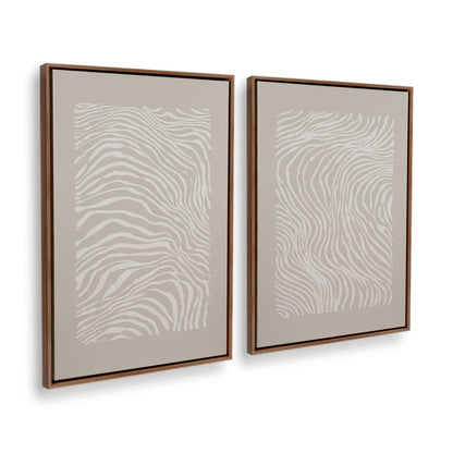 [Color:Walnut], Picture of art in a Walnut frame at an angle