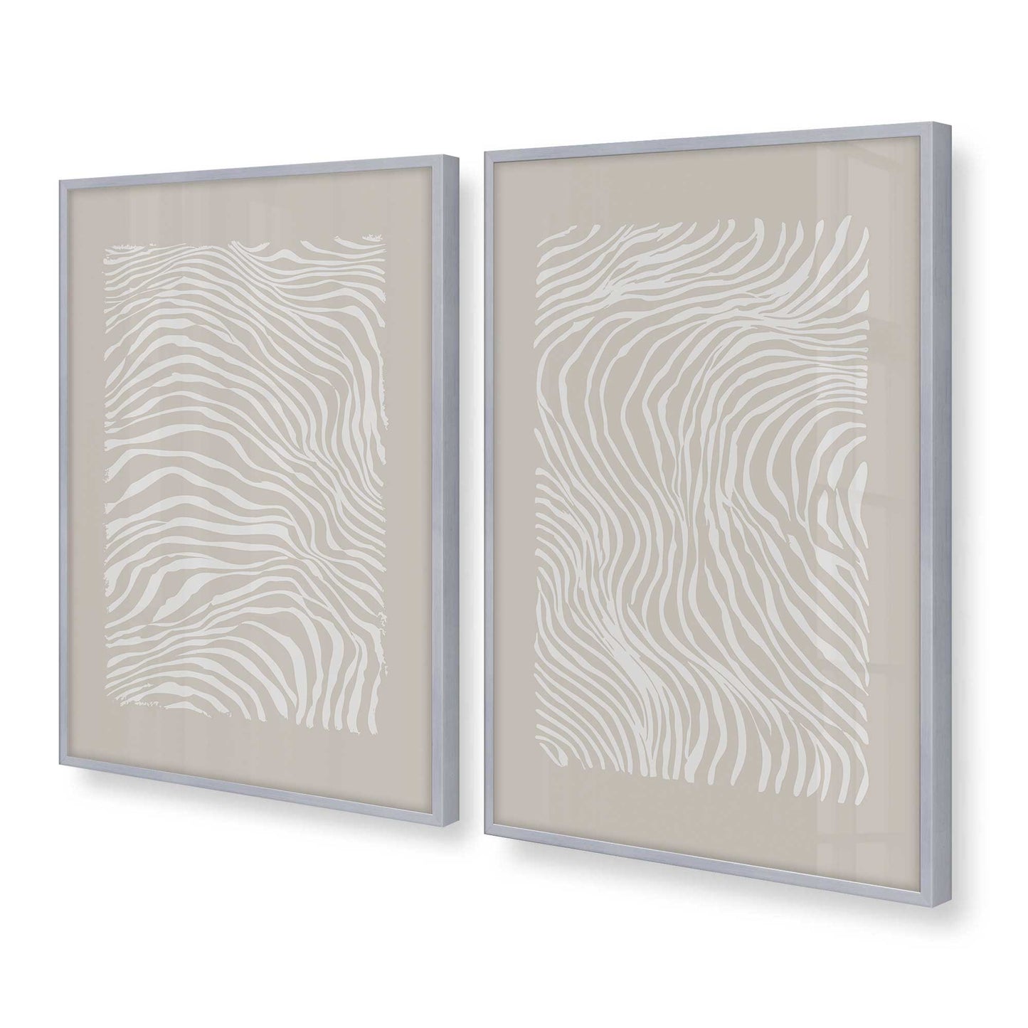 [Color:Polished Chrome], Picture of art in a Polished Chrome frame at an angle