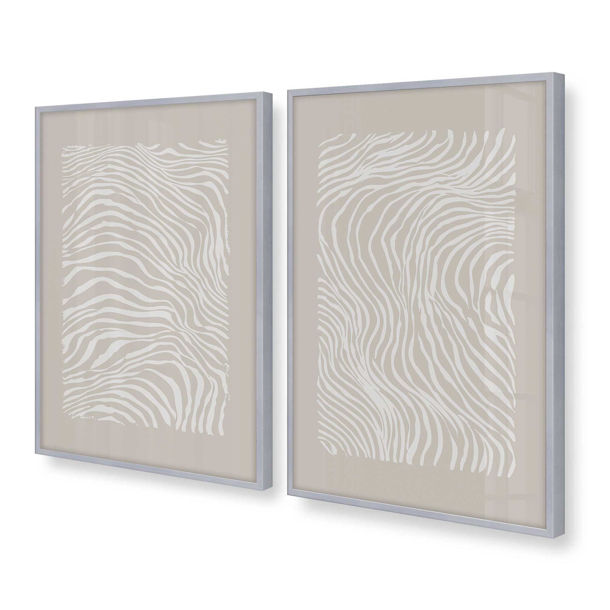 [Color:Polished Chrome], Picture of art in a Polished Chrome frame at an angle