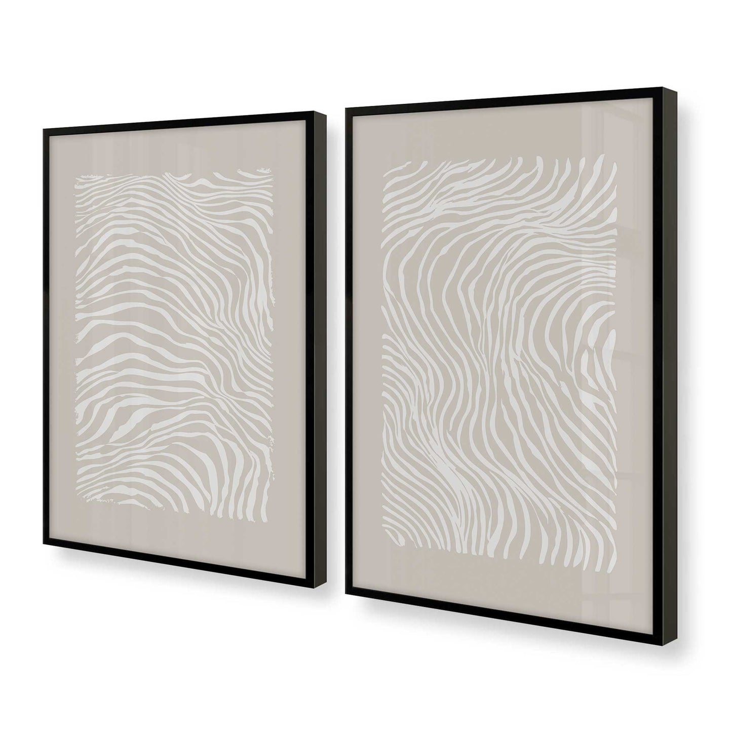 [Color:Satin Black], Picture of art in a Satin Black frame at an angle